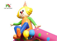 6,3 X 5,0 m Colorful Inflatable Clown Rumah Goyang Istana Untuk Komersial
