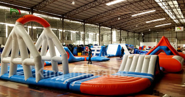 Waterproof Inflatable Water Park / Taman Bermain Air Dengan Trampolin Untuk Disewakan