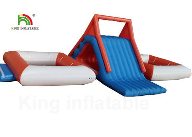 Waterproof Inflatable Water Park / Taman Bermain Air Dengan Trampolin Untuk Disewakan