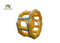 Bahan PVC Kedap Udara Kuning 2.5m Inflatable Air Roller 2.5m Tinggi Atau Mainan Disesuaikan