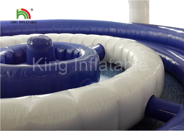 Disesuaikan 8 * 5m Waterproof Inflatable Air Mainan Dengan Tenda Penutup CE SGS EN71