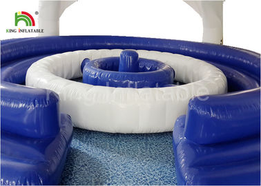 Disesuaikan 8 * 5m Waterproof Inflatable Air Mainan Dengan Tenda Penutup CE SGS EN71