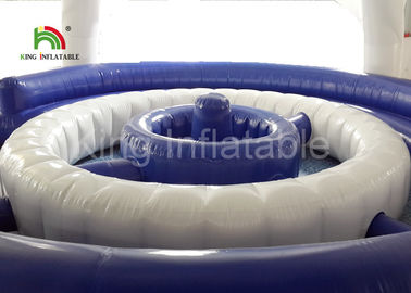 Disesuaikan 8 * 5m Waterproof Inflatable Air Mainan Dengan Tenda Penutup CE SGS EN71