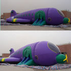 PVC 12m Pesawat Inflatable Jump House Castle Type Untuk Sewa