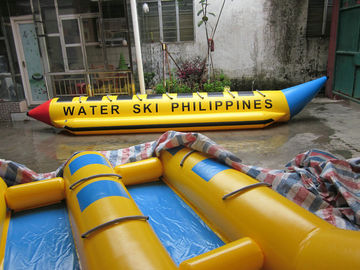 Single Line 7 Person Inflatable Banana Boat Untuk Hiburan Outdoor Di Laut