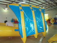 Menyenangkan PVC Inflatable Fly Fishing Boats Bentuk Pisang untuk 3-6 Orang Aqua Game