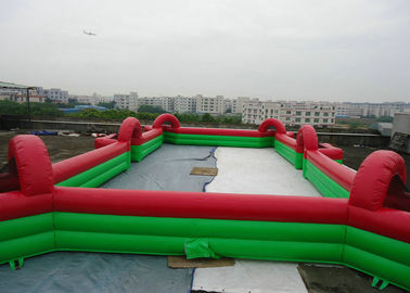 Komersial Inflatable Football Game / Peralatan Lapangan Sepak Bola Olahraga Dengan 0.45mm - 0.55mm PVC