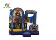 Tahan lama 0.45mm PVC Inflatable Slider Jumping Castle / Childrens Castle Goyang