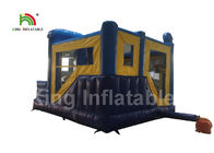 Tahan lama 0.45mm PVC Inflatable Slider Jumping Castle / Childrens Castle Goyang