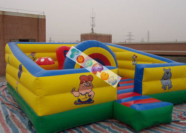 Kids Play Games Inflatable Playground / Fun City dengan terpal PVC 0,45 mm - 0,55 mm