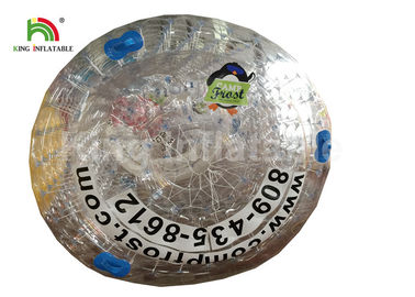 1.0mm PVC / TPU Inflatable Air Rolling Wheel Toy Untuk Dewasa Hiburan