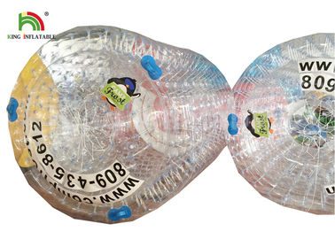 1.0mm PVC / TPU Inflatable Air Rolling Wheel Toy Untuk Dewasa Hiburan