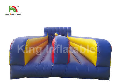 0.55mm PVC 2 Lanes Bungee Tiup Lomba Olahraga Permainan Dengan Digital Printing