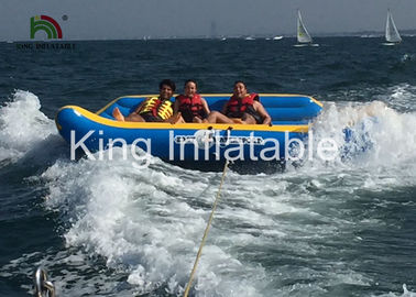 Bahan PVC Gila Towable UFO Inflatable Fly Fishing Boat Aman Dan Lingkungan