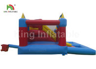 Fire - Retardant Outdoor Balita Inflatable Bouncers Dengan Slide / Water Pool