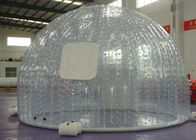Putaran Transparan tiup gelembung tenda untuk berkemah, bergerak dan lipat