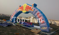 12m Rentang dengan 4m Lengkungan Inflatable Kain Oxford Tinggi Untuk Promosi Untuk Iklan Red Bull