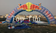 12m Rentang dengan 4m Lengkungan Inflatable Kain Oxford Tinggi Untuk Promosi Untuk Iklan Red Bull