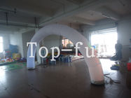 Putih Inflatable Arch wiht LED Night Light Dijual / Inflatable Entrance Arch Dengan Tabung LED