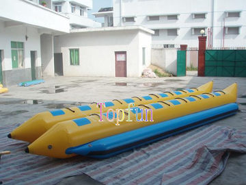 Banana Boat Dijual / Double Line Tube Inflatable Fly Fishing Boats Untuk Musim Panas Menyenangkan Pantai Olahraga 16 Orang