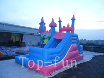 Anak-anak Indoor atau Outdoor Princess Komersial Inflatables Rumah Goyang Istana untuk Sewa