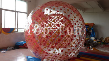3m Diameter Populer Transparan Inflatable zorbing bola dengan 1.0mm PVC Plastik