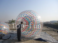 Outdoor Water Fun PVC Inflatable Zorb Bola / Manusia Rolling Ball Untuk Rumput atau Pantai