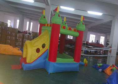 Oxford kain rumah karet bouncing kecil untuk anak-anak dengan slide