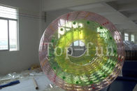 1.2 1.5 1.8m PVC / TPU Transparan Inflatable Bumper Bola Inflatable Tubuh Bubble Ball