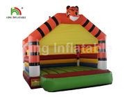 PVC Terpal Orange Tiger Inflatable Jumping Bouncer Castle Untuk Hiburan Outdoor