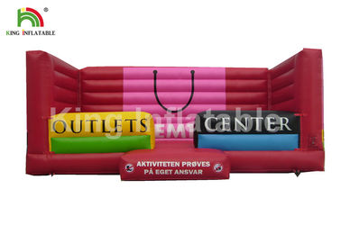 Anak 0,55mm PVC Inflatable Bounce Castle Dengan Berbentuk Tas Belanja Blower