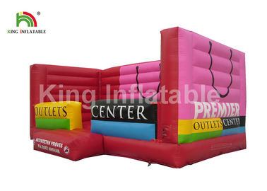 Anak 0,55mm PVC Inflatable Bounce Castle Dengan Berbentuk Tas Belanja Blower
