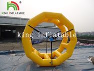 0.9mm PVC Terpal Kuning Inflatable Circle / Roller Air Toy Untuk Permainan Air Menyenangkan