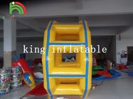 0.9mm PVC Terpal Kuning Inflatable Circle / Roller Air Toy Untuk Permainan Air Menyenangkan
