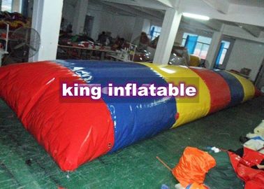 Jalur warna-warni Inflatable Catapult Blob, Kustom PVC terpal Inflatable Air Toy
