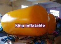 2m Dia Atau Disesuaikan Kuning Inflatable Air Mainan / PVC Cylinder Blob Water Park