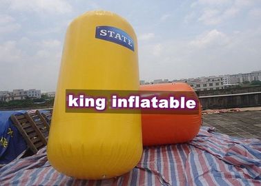 Taman Air Inflatable Kuning / Oranye, Mainan PVC Apung Bebas Air Untuk Permainan Air