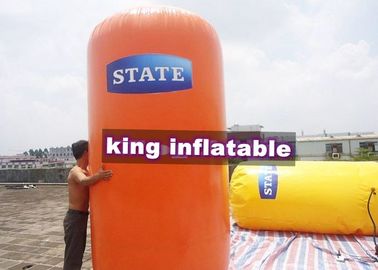 Taman Air Inflatable Kuning / Oranye, Mainan PVC Apung Bebas Air Untuk Permainan Air