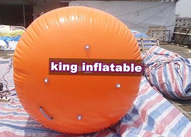 Taman Air Inflatable Kuning / Oranye, Mainan PVC Apung Bebas Air Untuk Permainan Air