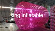 Inflatable Water Toy, Roller Air PVC / TPU Merah Transparan Untuk Anak-Anak / Dewasa