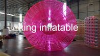 Inflatable Water Toy, Roller Air PVC / TPU Merah Transparan Untuk Anak-Anak / Dewasa