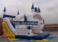 Slide Taman Inflatable Bouncer White Castle Anak Rumah Goyang Slide