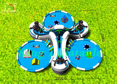 Taman Air Inflatable Besar Dengan Karakter Kartun, Slide, Kolam Renang