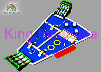 Taman Air Inflatable Komersial Untuk Taman Hiburan Air Tiup