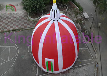 Outside Dome Red Blow Up Event Tent Kedap Udara Plato Fabric Weather - Tahan