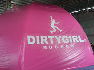 Tenda Acara Inflatable Merah Muda Untuk Promosi / Meledakkan Berkemah