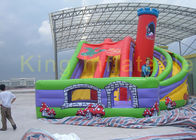 Surga Slide Tiup Kering Besar Dengan Castle / Menghidupkan Untuk Anak-Anak Yang Menyenangkan