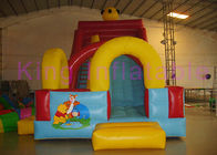 Merah / Kuning / Biru One Broad Blow Up Dry Slide Waterproof PVC Winnie The Pooh Toys