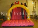 Pink / Kuning Inflatable Dry Slide CE Blower Terpasang Lucu Badut Untuk Anak-Anak