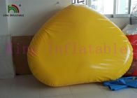 Tahan lama 0.9mm Plato PVC Terpal Inflatable Air Toy Yellow Buoy Untuk Water Park
